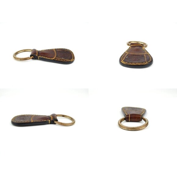 Dooney & Bourke Brown Croc Embossed Leather Large Hobo Shoulder Bag & Key Fob - Picture 15 of 15